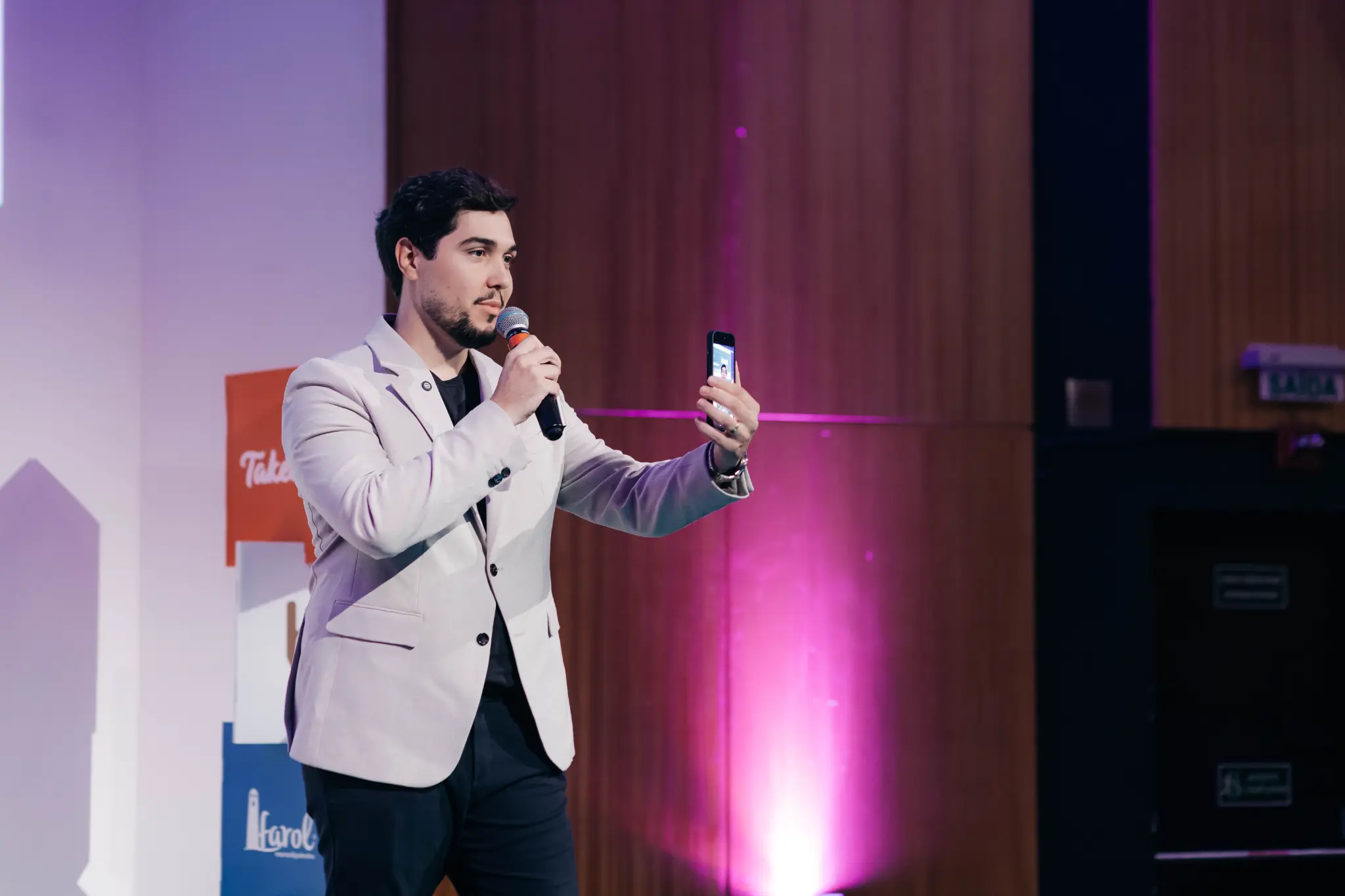 Selfie com a plateia